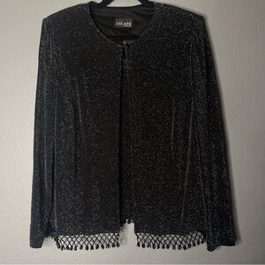 VTG Xscape Lawrence Kurtz Sparkle Beaded Two Piece Jacket Seat